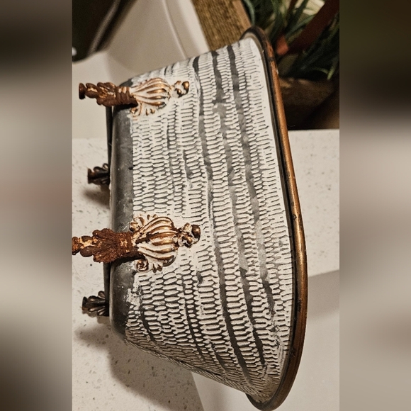 πRustic Copper Miniature Bathtub Home Decor Planterπ - Picture 8 of 10